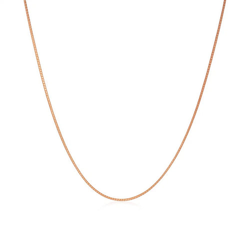 14k Rose Gold Classic Box Chain (0.60 mm)