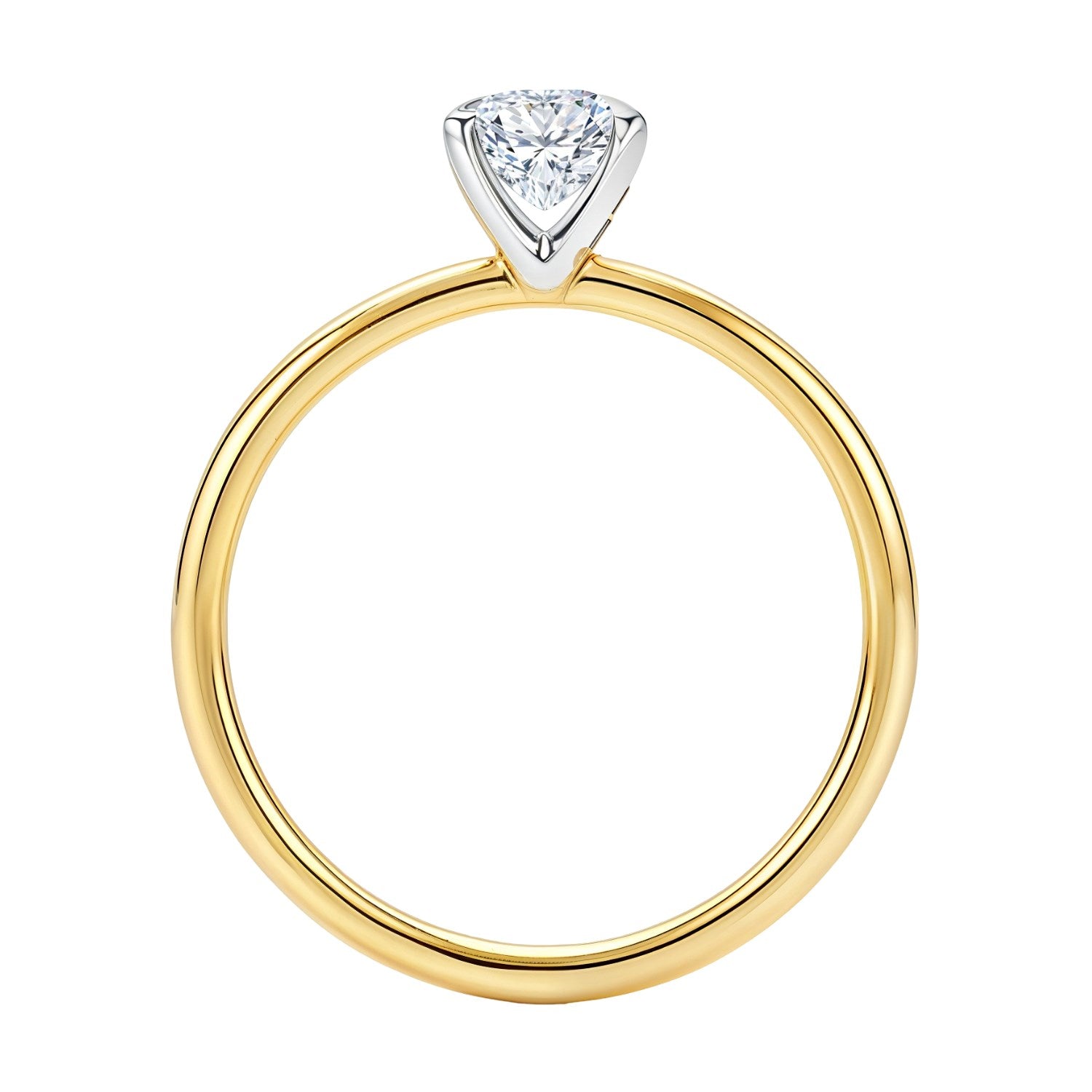 1.50Ct Emerald Lab Grown IGI G/VS1 Diamond Ring in 10K Yellow Gold