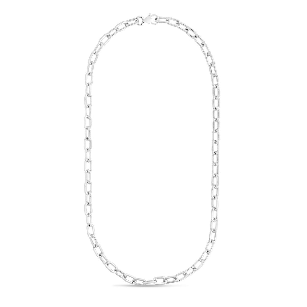 Sterling Silver Squared Paperclip Chain (10.20 mm)