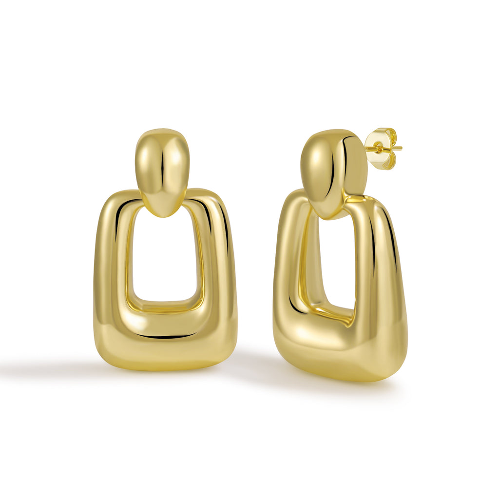 Classic Spherical Ball Stud Earrings with High-polish Finish