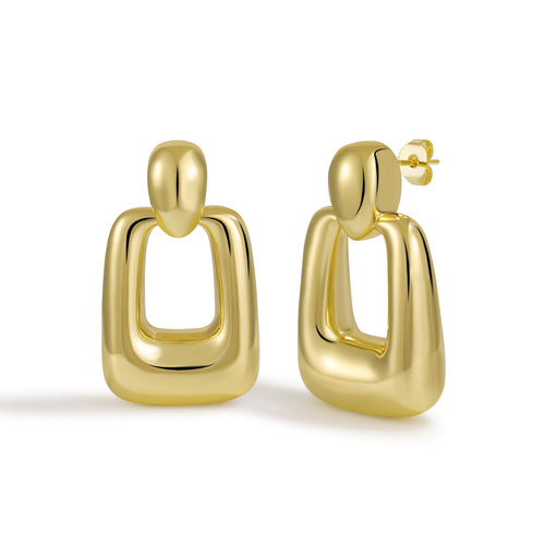 Classic Spherical Ball Stud Earrings with High-polish Finish