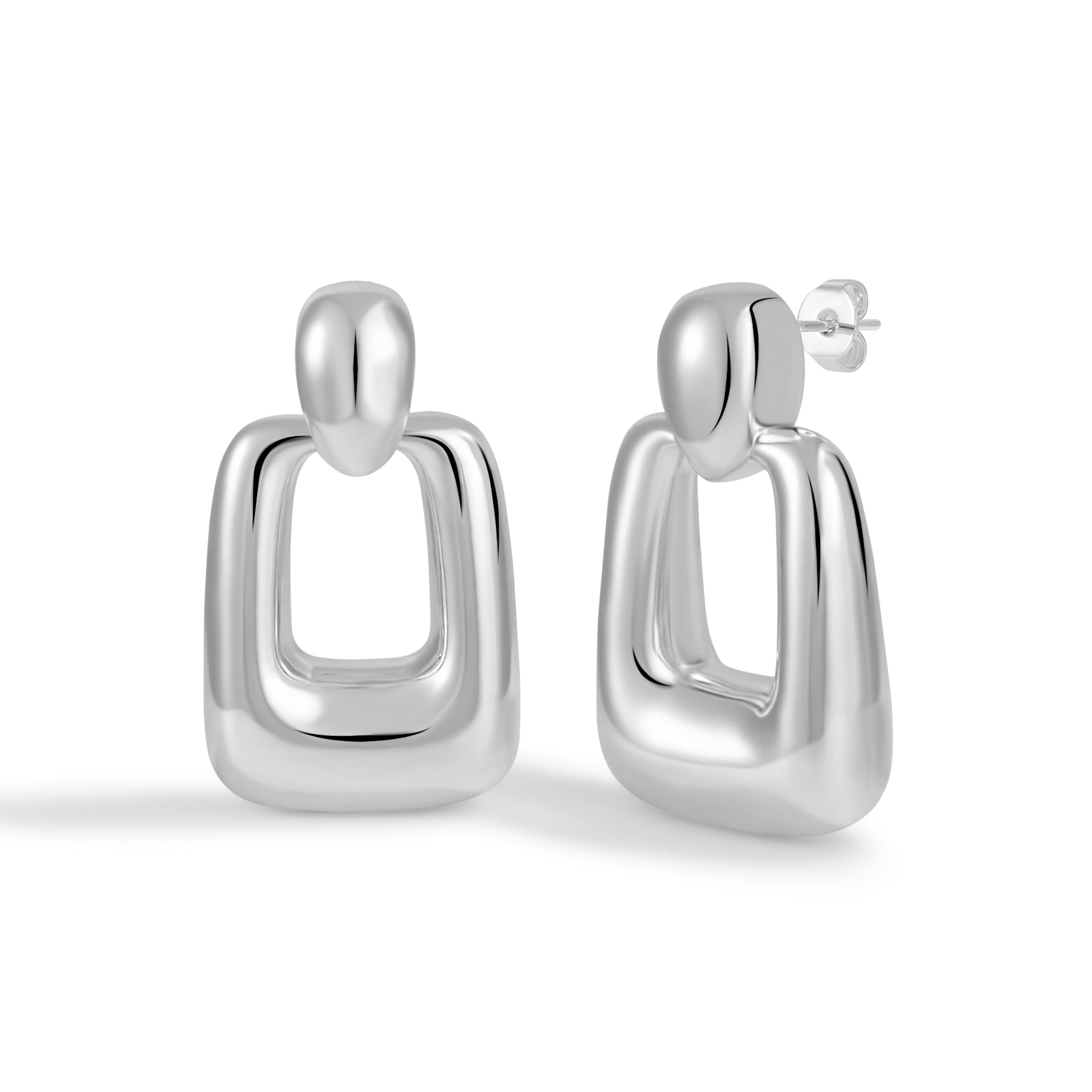 Classic Spherical Ball Stud Earrings with High-polish Finish