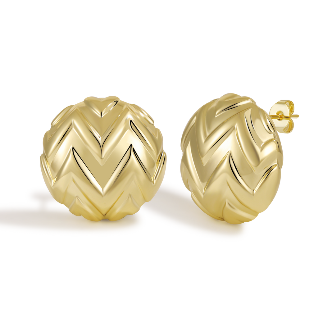Artistic Textured Swirl Pattern Hoop Earrings with Dynamic Movement