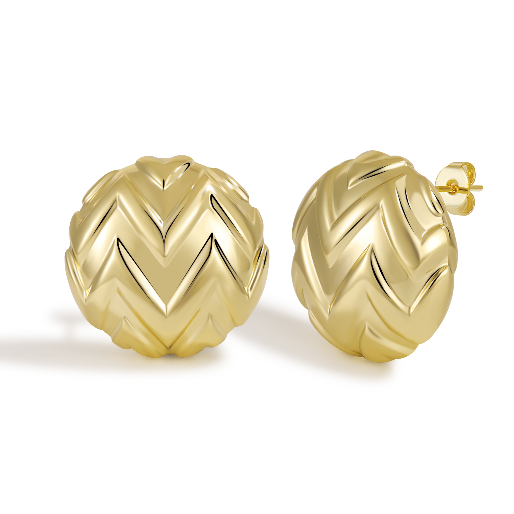 Artistic Textured Swirl Pattern Hoop Earrings with Dynamic Movement