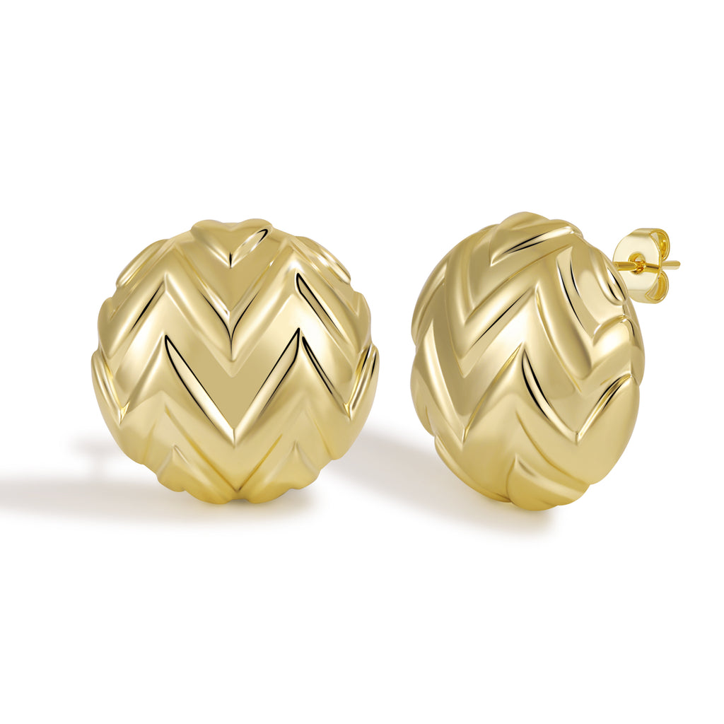 Artistic Textured Swirl Pattern Hoop Earrings with Dynamic Movement