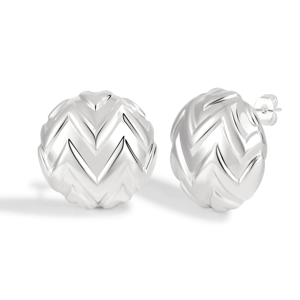 Artistic Textured Swirl Pattern Hoop Earrings with Dynamic Movement