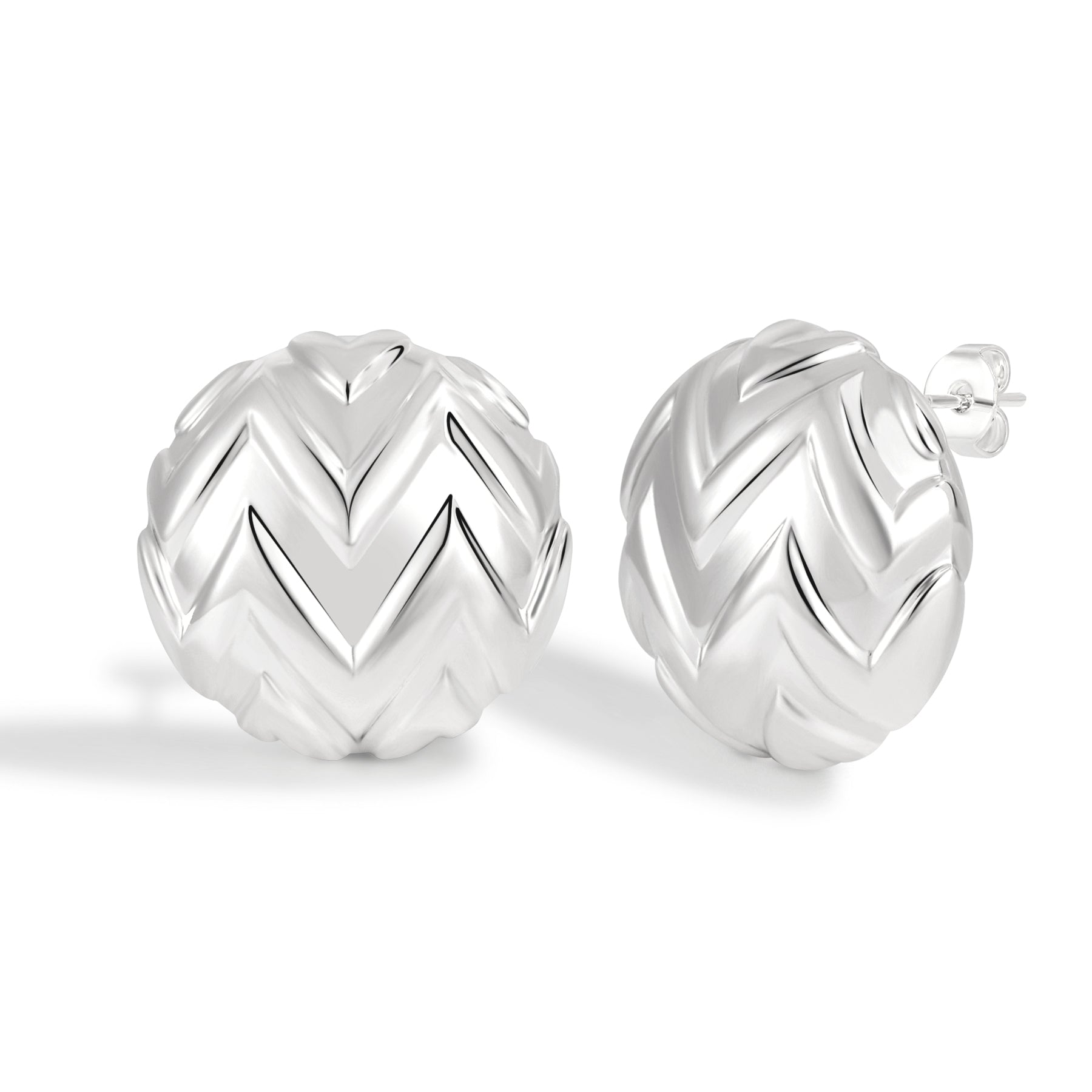 Artistic Textured Swirl Pattern Hoop Earrings with Dynamic Movement