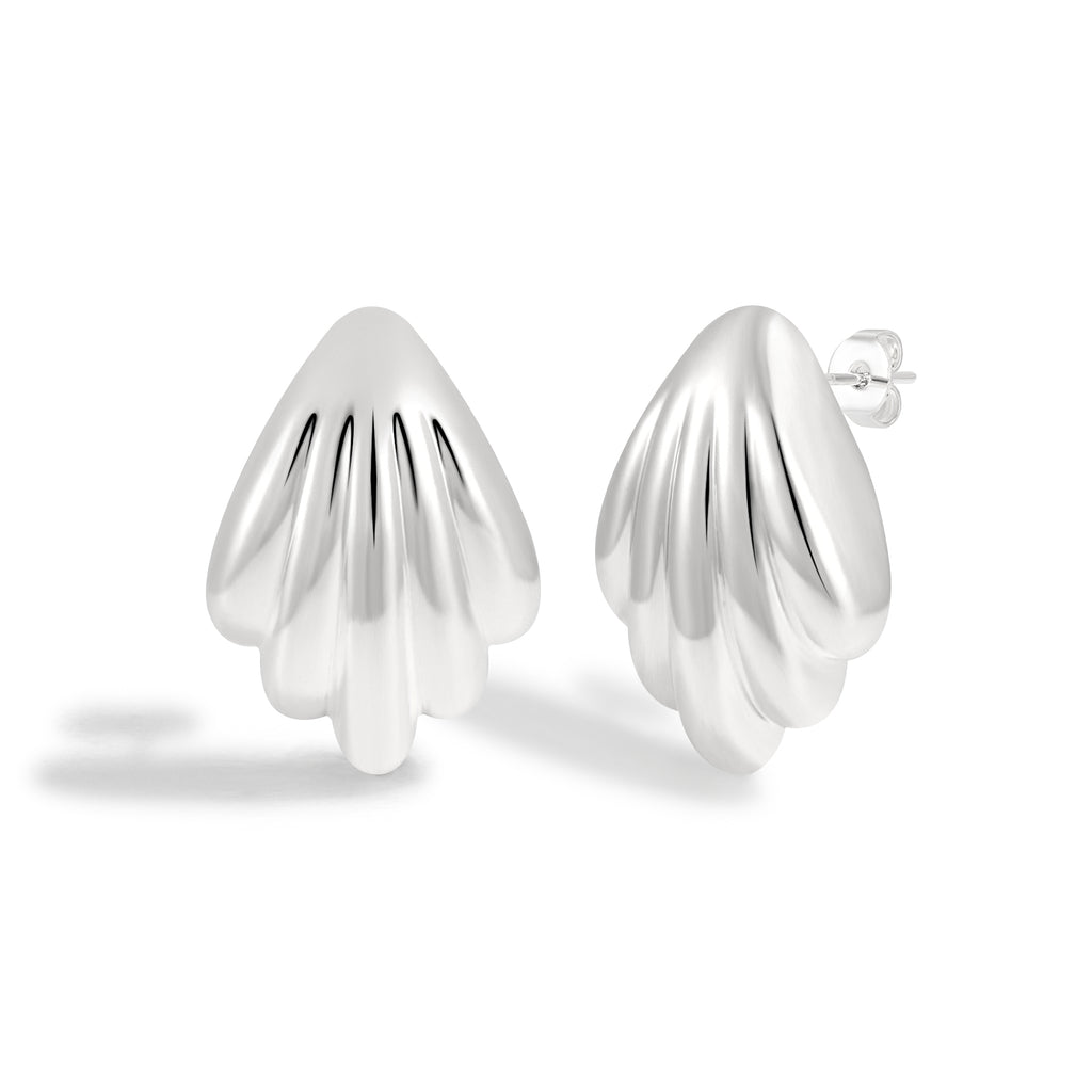 Nautical Inspired Twisted Rope Texture Oval Hoop Earrings with Marine Elements