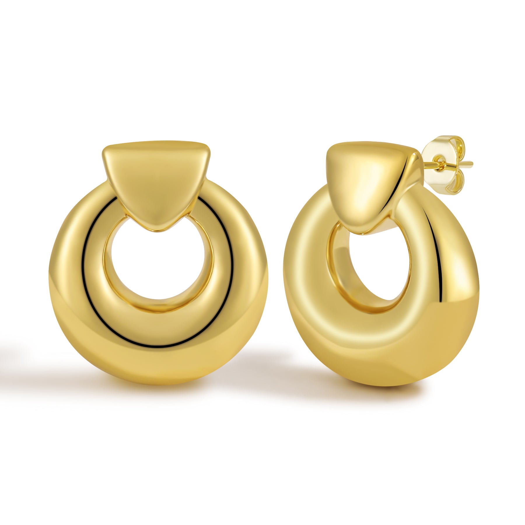 Artisanal Textured Small Oval Frame Earrings with Handcrafted Appeal