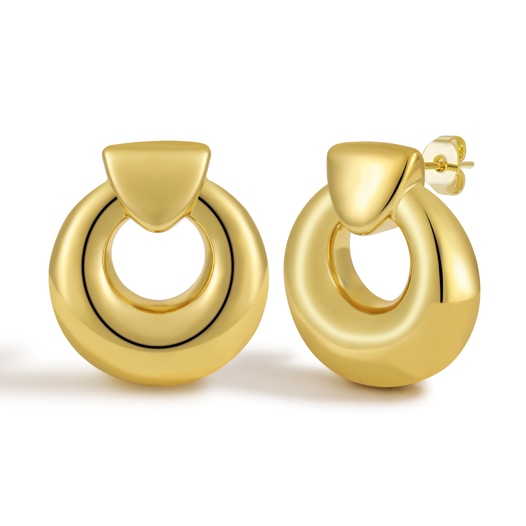 Artisanal Textured Small Oval Frame Earrings with Handcrafted Appeal