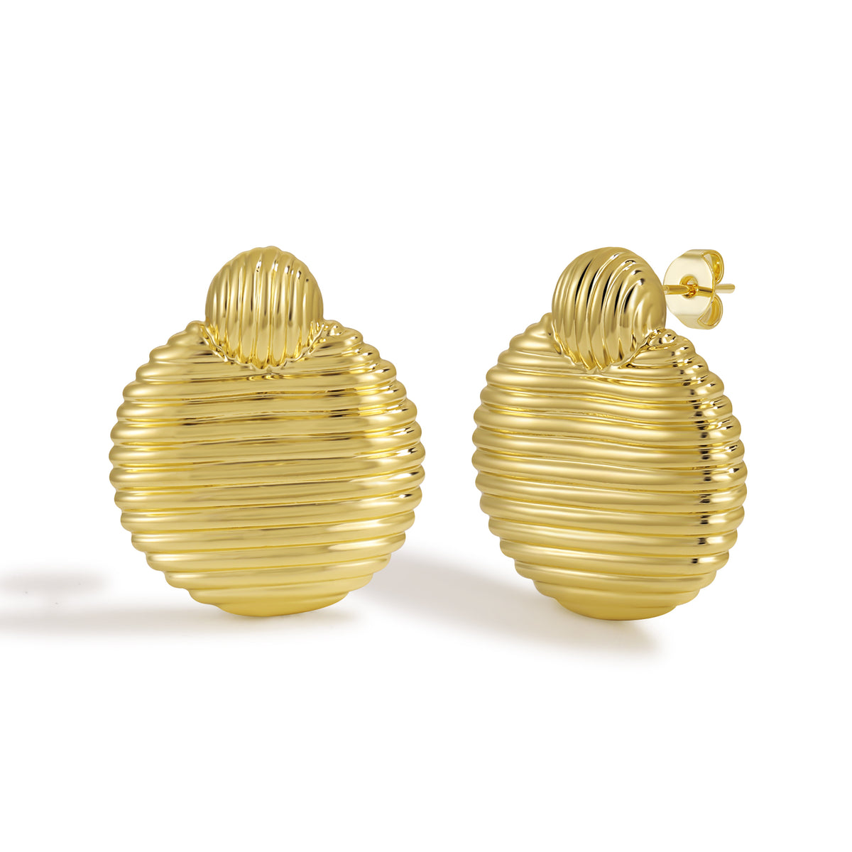 Minimalist Simple Open Teardrop Outline Earrings with Clean Lines