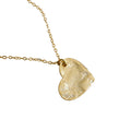 Irregular Surface Heart 925 Sterling Silver Necklace