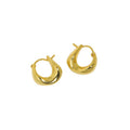 Fashion Geometry Agravity Circles 925 Sterling Silver Hoop Earrings