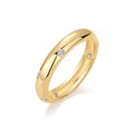 Modern Moissanite Starry Sky Pattern 18K Gold Plated 925 Sterling Silver Ring