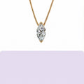 Marquise Moissanite Pendant  925 Sterling Silver Collarbone Necklace