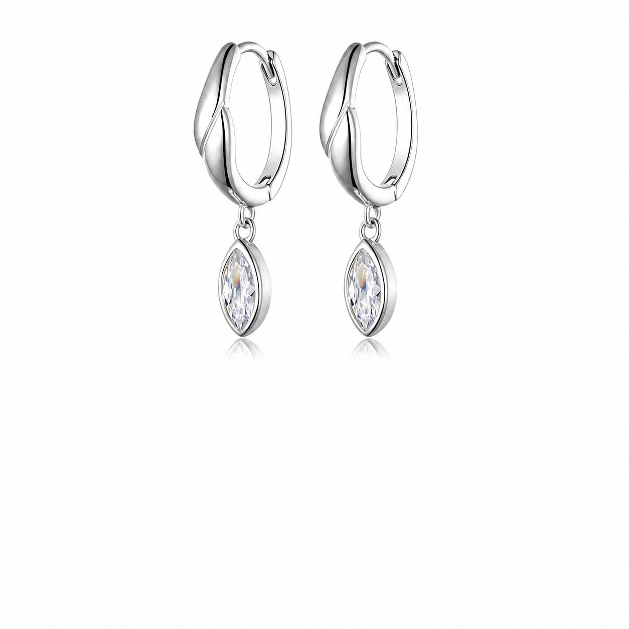 Minimalist Lightly Luxurious Moissanite Pendant   925 Sterling Silver Stud Earrings