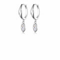 Minimalist Lightly Luxurious Moissanite Pendant   925 Sterling Silver Stud Earrings