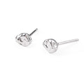 Irregular Geometric Design 925 Sterling Silver Stud Earrings