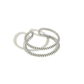 Vintage Twisted Rope Design Adjustable 925 Sterling Silver Open Ring