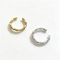 Twisted Rope Texture  S925 Sterling Silver Polished Minimalist Fashion  Open Adjustable Ring