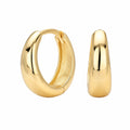 Water Drop 925 Sterling Silver Polished Minimalist Huggie Hoop Earrings