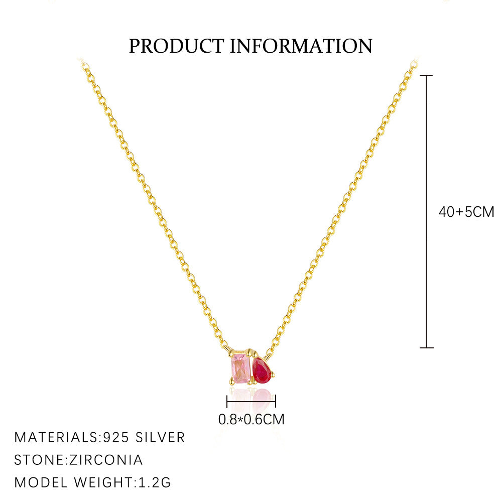 Women Elegant Natural Pearls CZ Star 925 Sterling Silver Necklace