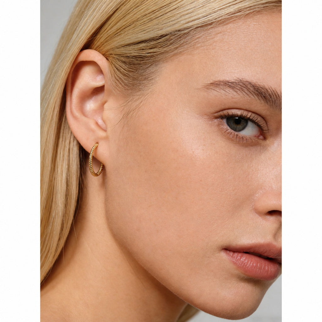 Twisted Rope Hoop Earrings 925 Sterling Silver Earrings