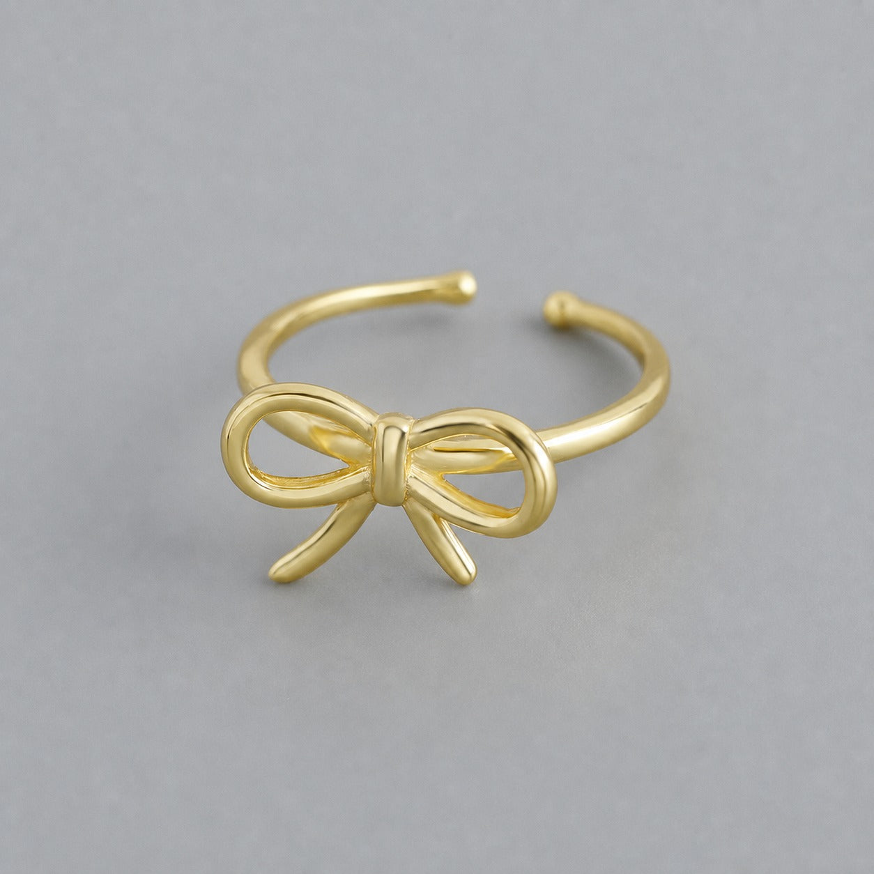 Adjustable Bow Knot Ring 925 Sterling Silver Ring