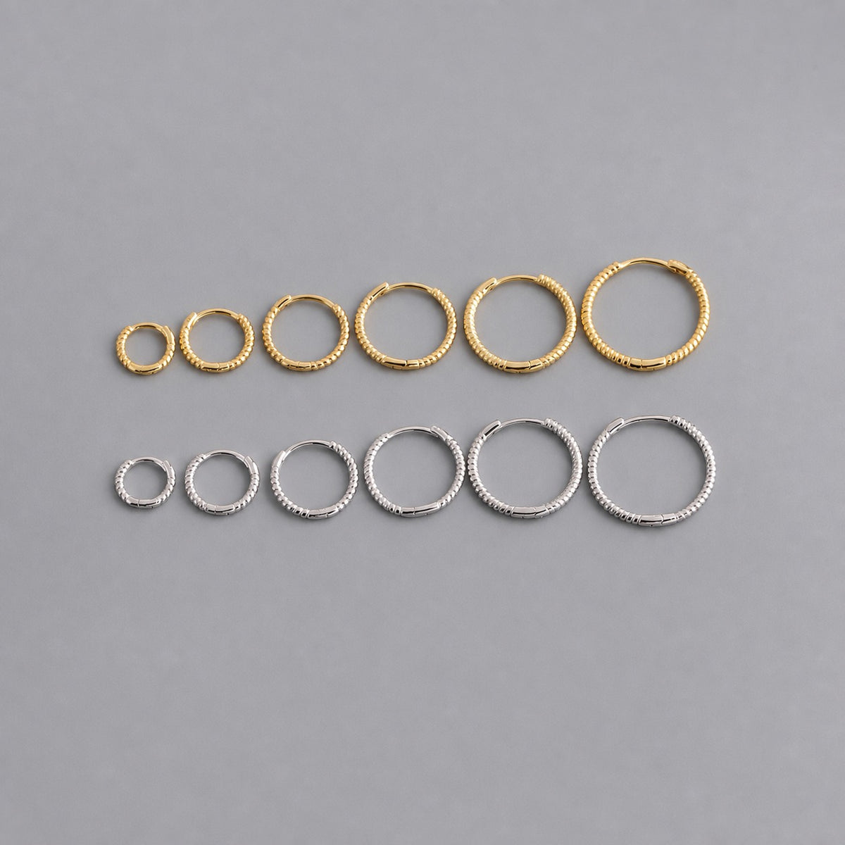 Twisted Rope Hoop Earrings 925 Sterling Silver Earrings