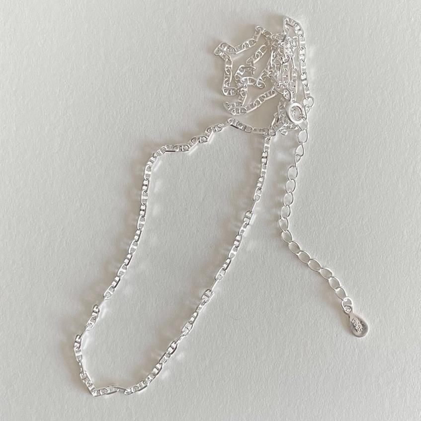 Masculine Simple Hollow Pig Nose 925 Sterling Silver Necklace