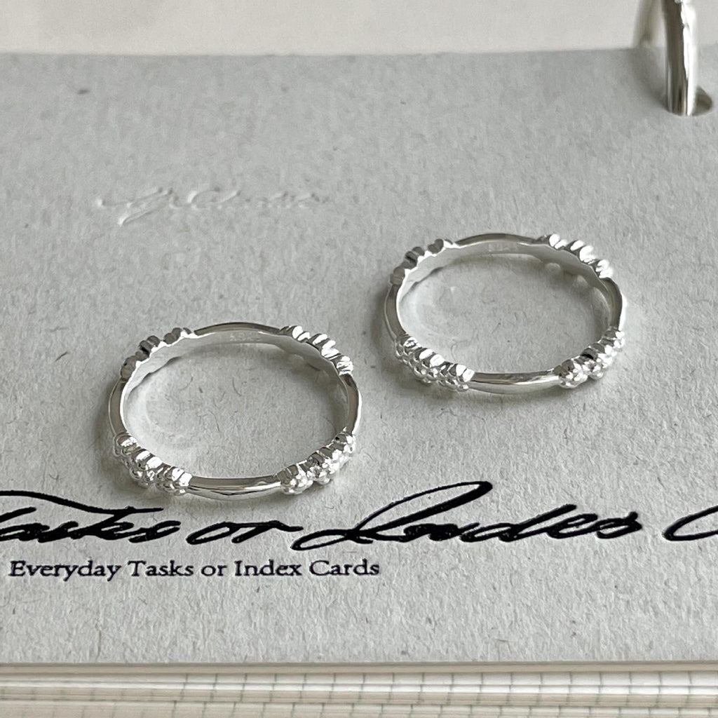 Women Beautiful Flowers 925 Sterling Silver Ring