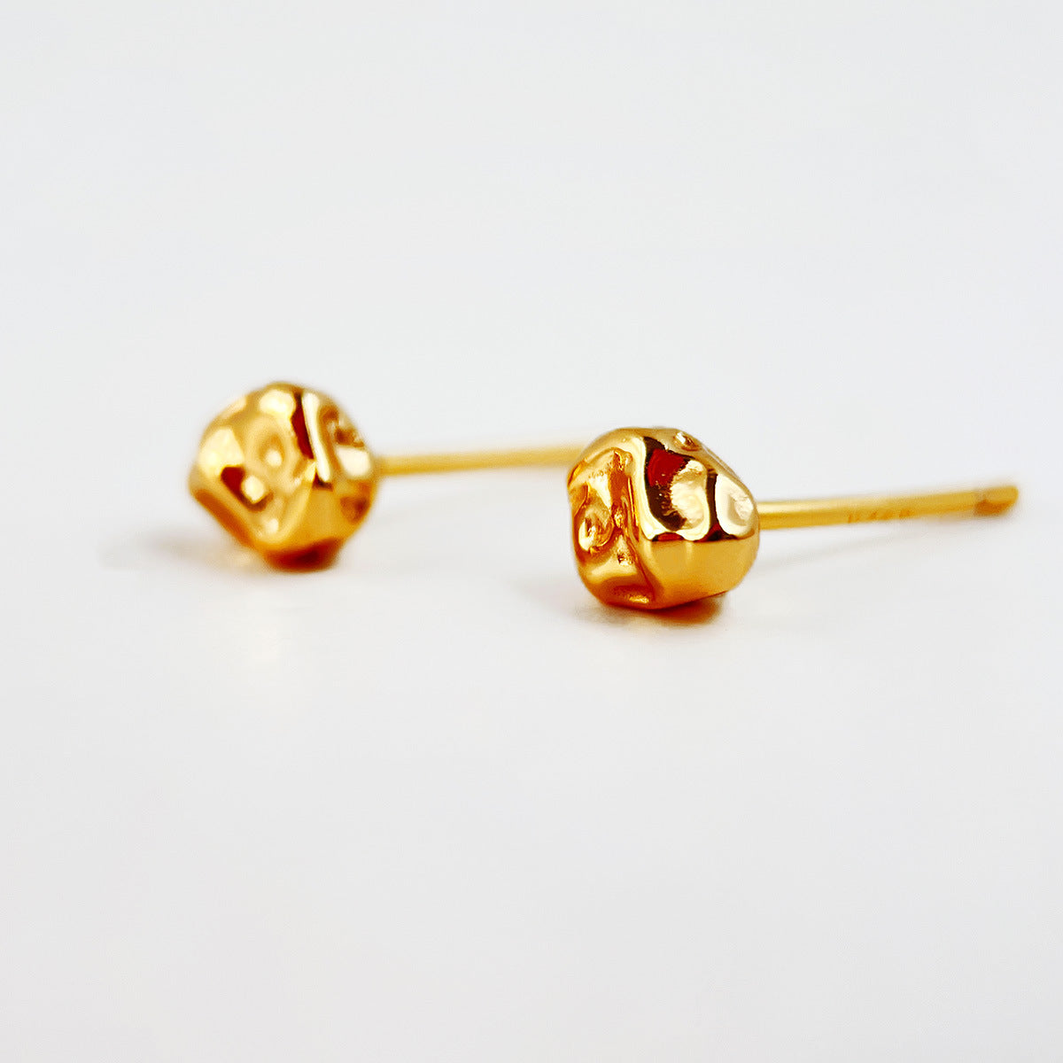 Irregular Geometric Design 925 Sterling Silver Stud Earrings
