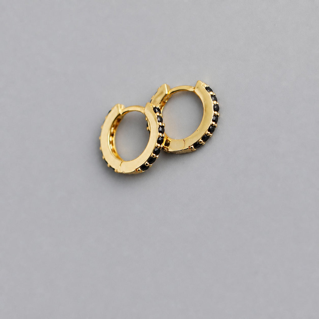Round Colored Cubic Zirconia 925 Sterling Silver Earrings