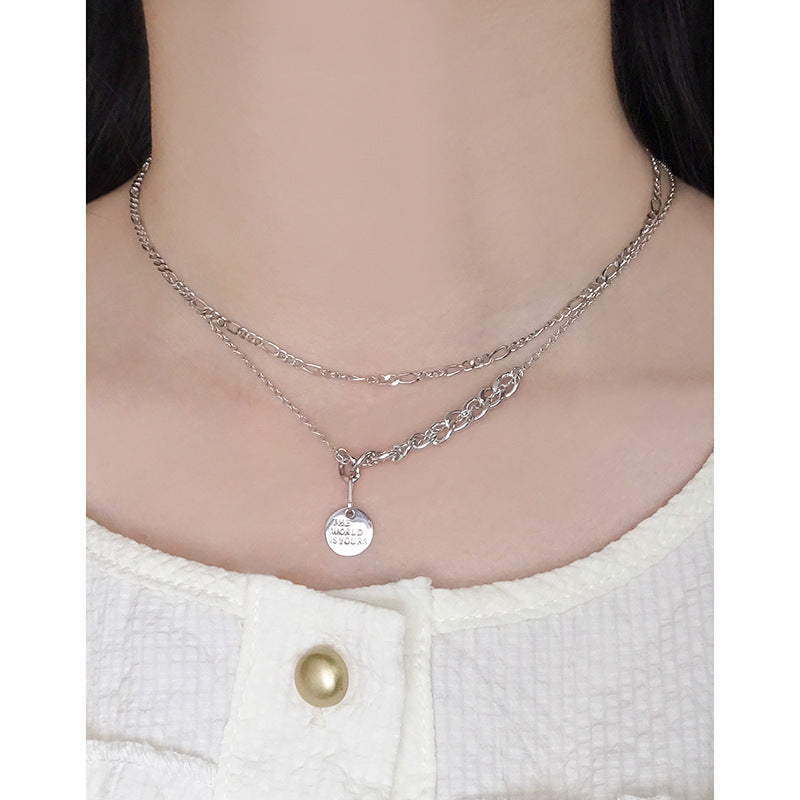 Geometric Figaro Twisted Link Pure Metal 925 Sterling Silver Chain Necklace