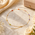 Double Layer Chain Inspired Pearl Open Collar Choker Necklace