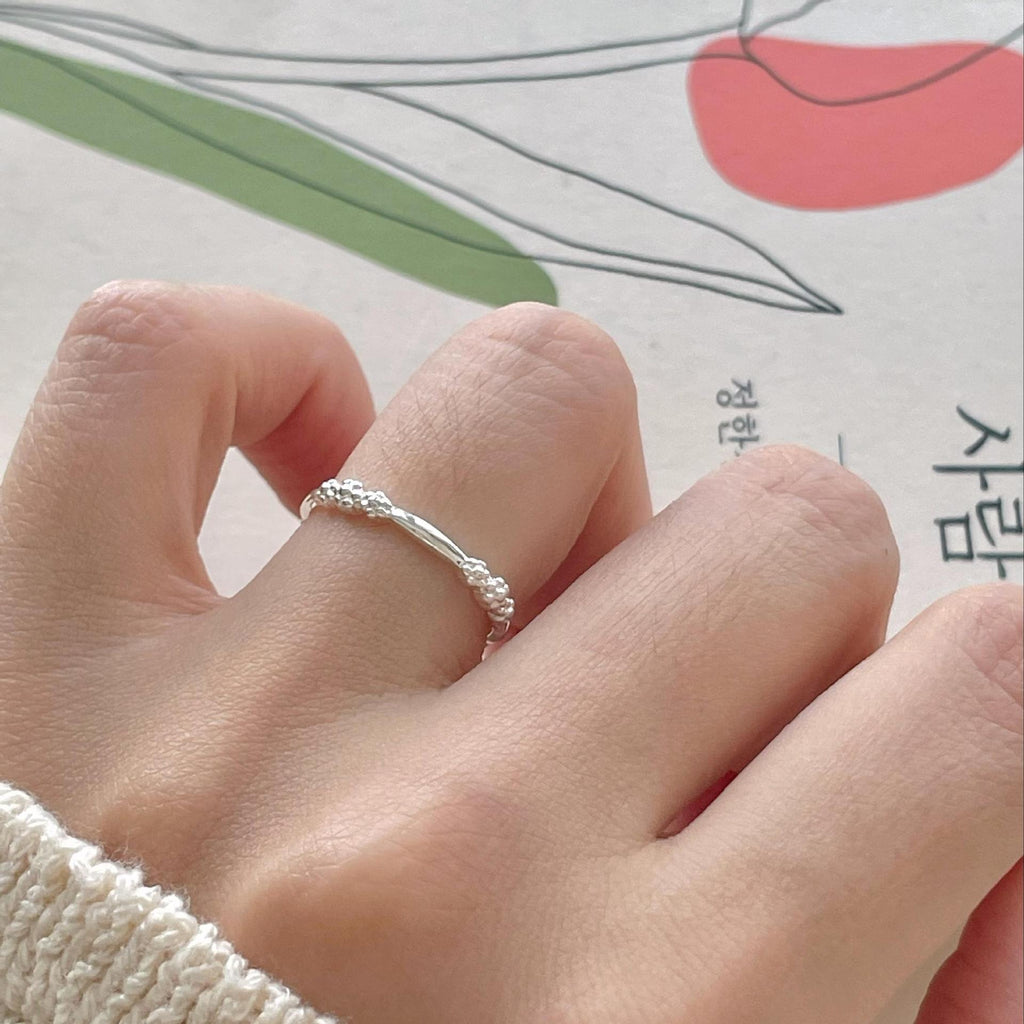 Women Beautiful Flowers 925 Sterling Silver Ring