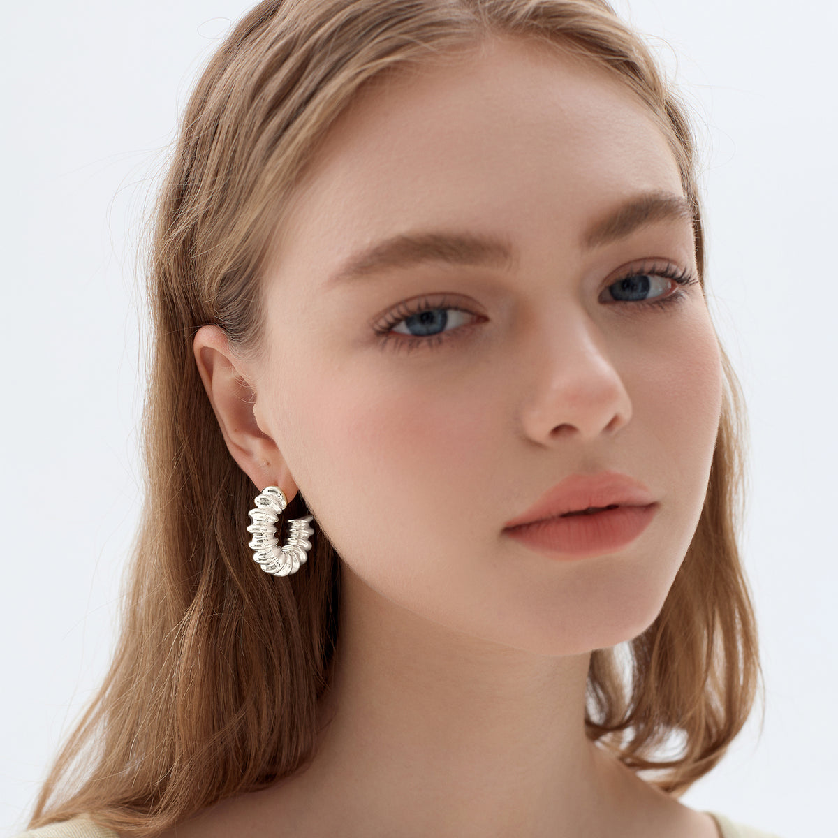 Hollow Chunky Electroforming Earrings Large Light 999 Sterling Silver Exaggerated Jewelry Bold Extra Large Statement Earrings