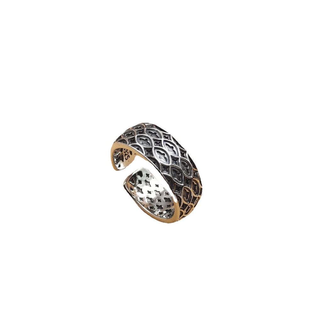 Vintage Men's Hip Hop Rogge 925 Sterling Silver Adjustable Ring