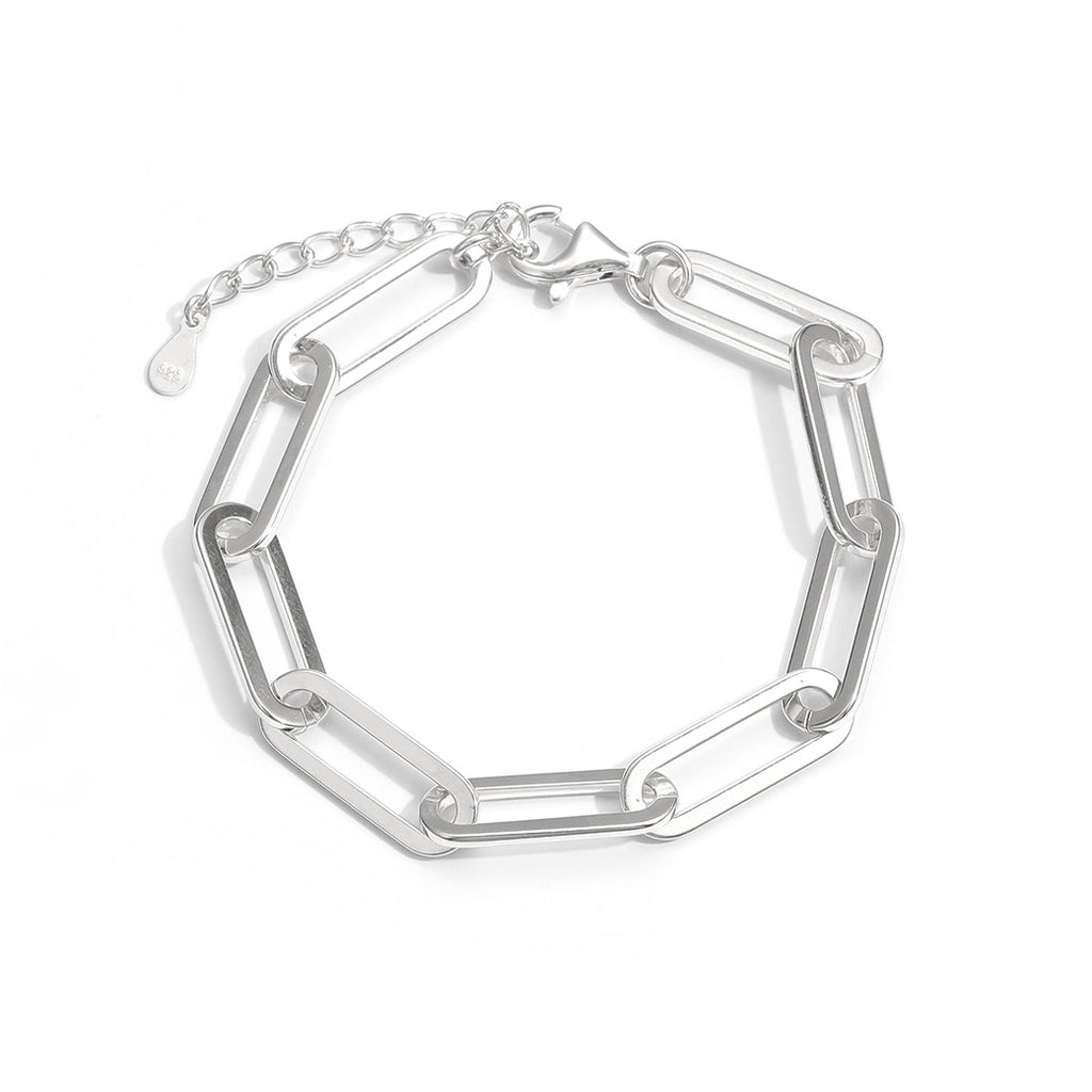 Fashion Holiday Hollow Chain 925 Sterling Silver Bracelet