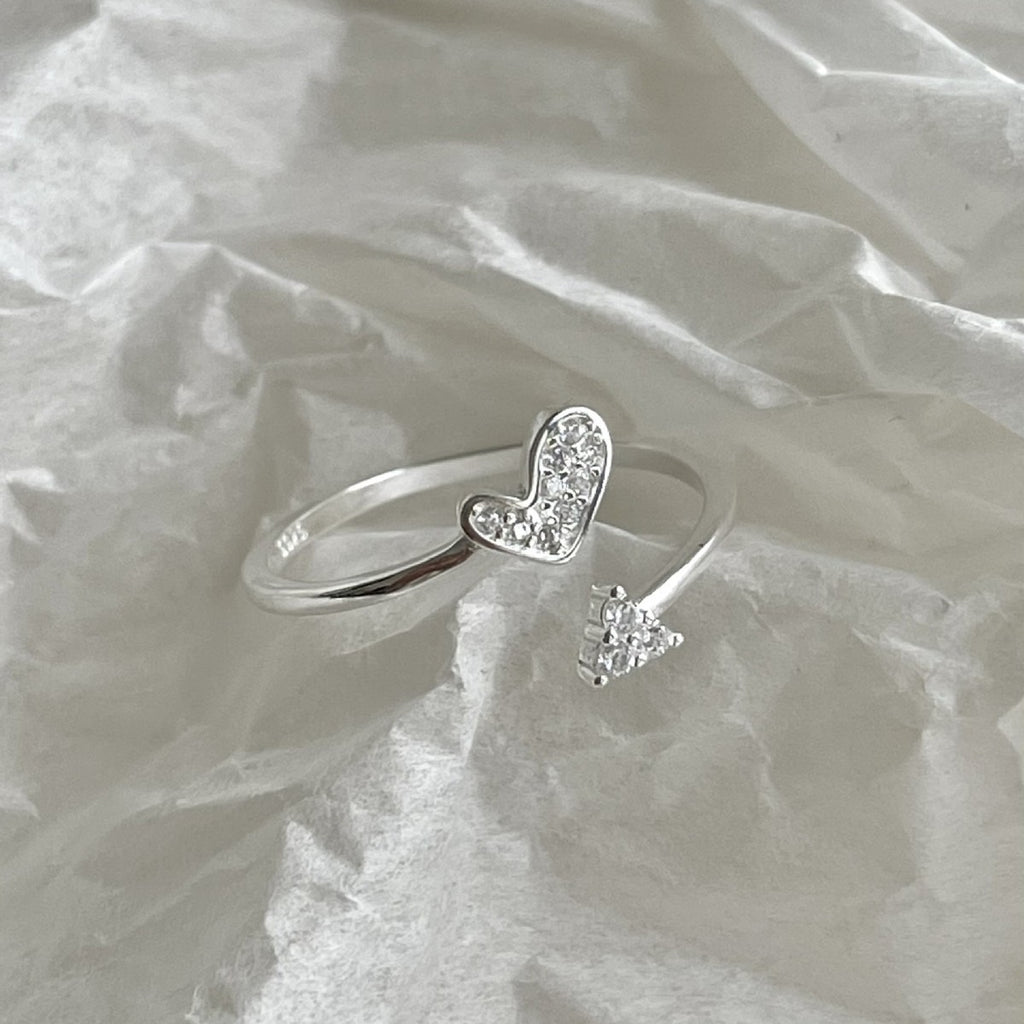 Lady Gift CZ Fish Tail Triangle 926 Sterling Silver Dangling Earrings