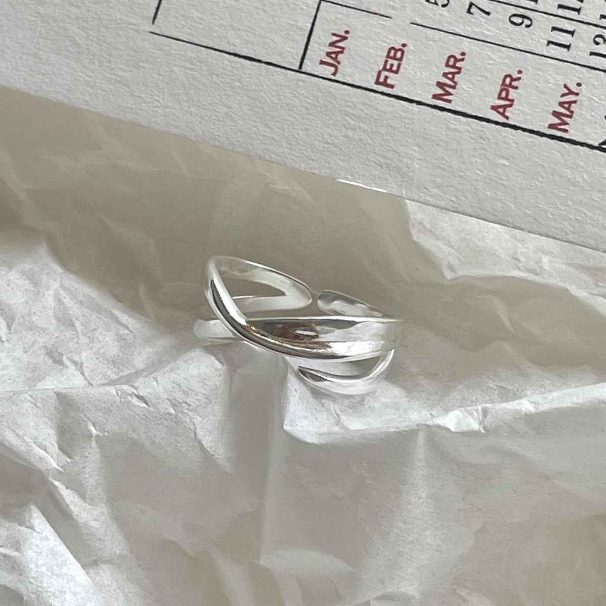Elegant Geometric Cross Design Adjustable 925 Sterling Silver Ring for Women Fashion Casual Office Wear Beautiful Gift Jewelry Minimalist Style