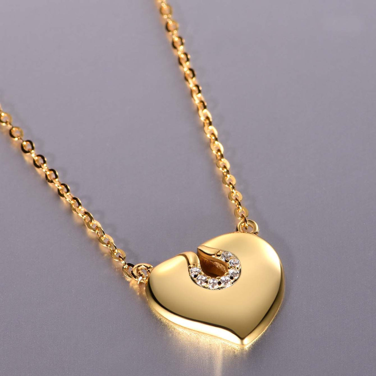 Heart Shape Moissanite 925 Sterling Silver Pendant Minimalist Clavicle Necklace