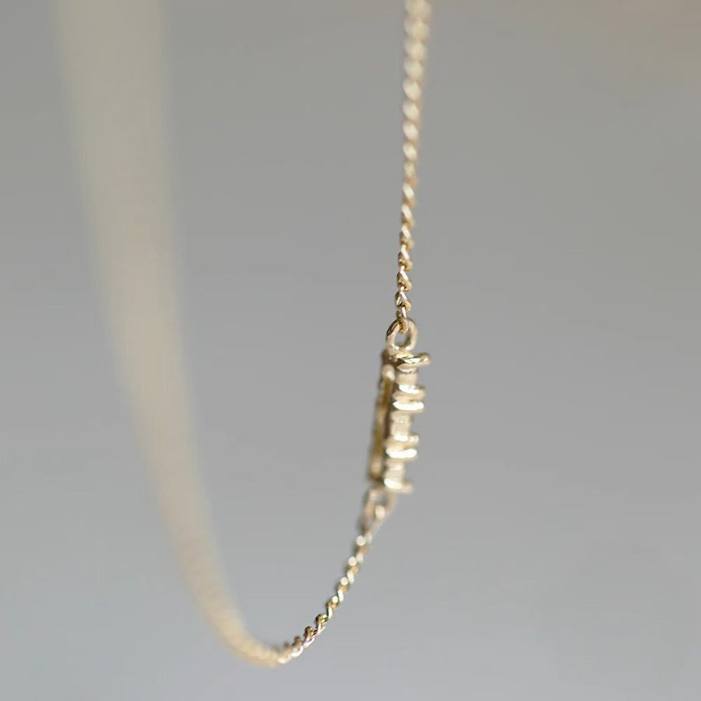 Minimalism Mini Three CZ Office 925 Sterling Silver Bracelet