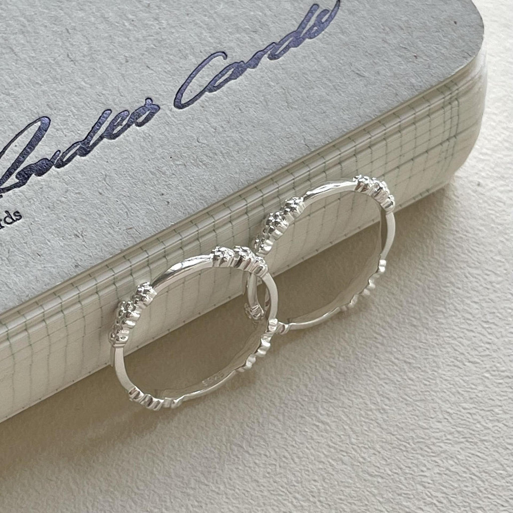 Women Beautiful Flowers 925 Sterling Silver Ring