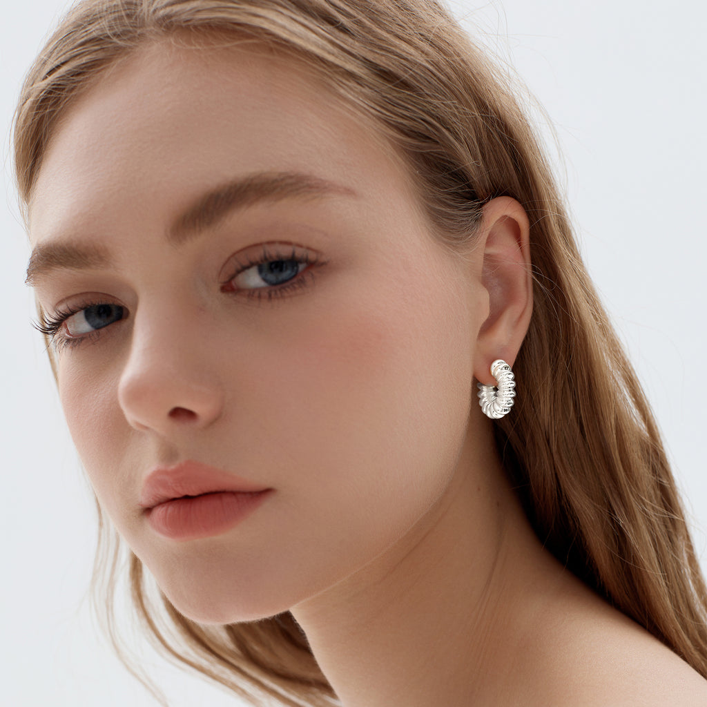 Large Chunky Electroforming Hollow Light Exaggerated Jewelry Bold Look Extra Large Statement Hoop Earrings