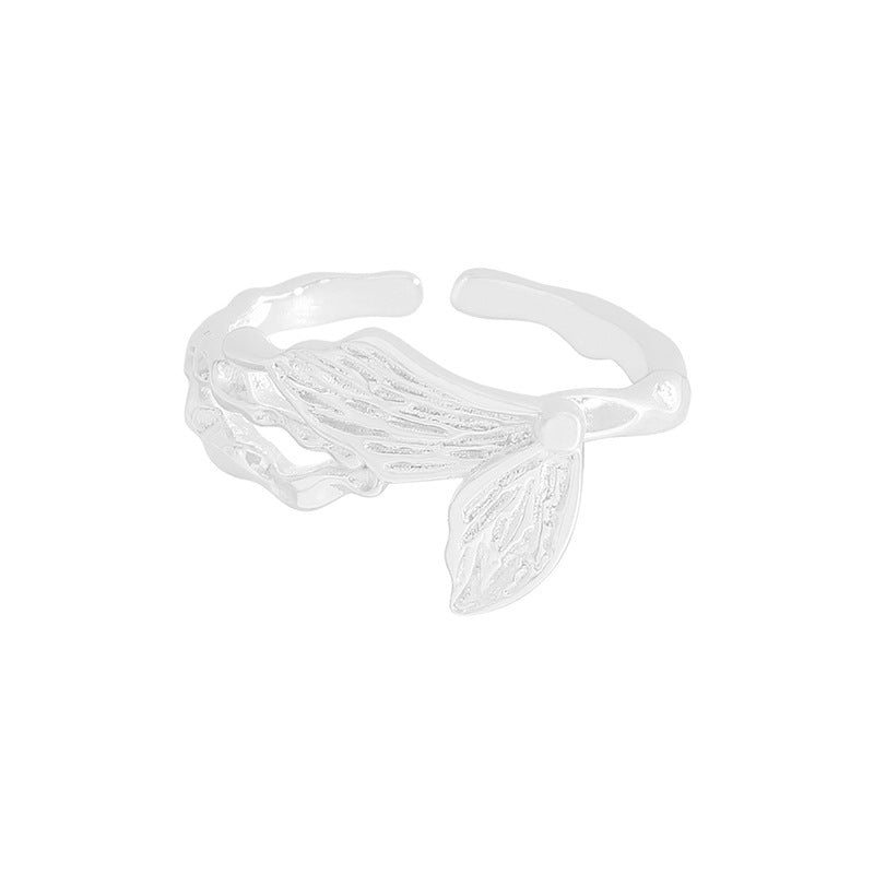 Elegant Flying Butterfly 925 Sterling Silver Adjustable Ring