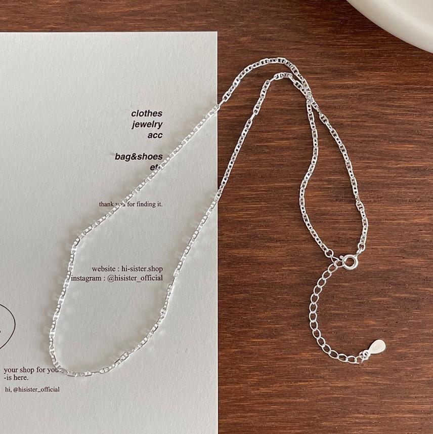 Masculine Simple Hollow Pig Nose 925 Sterling Silver Necklace