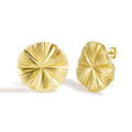 Modern Twisted Open Circle Stud Earrings with Dynamic Movement