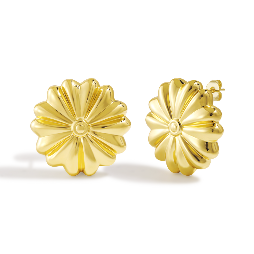 Intricately Braided Pattern Oval Shaped Hoop Earrings with Complex Texture