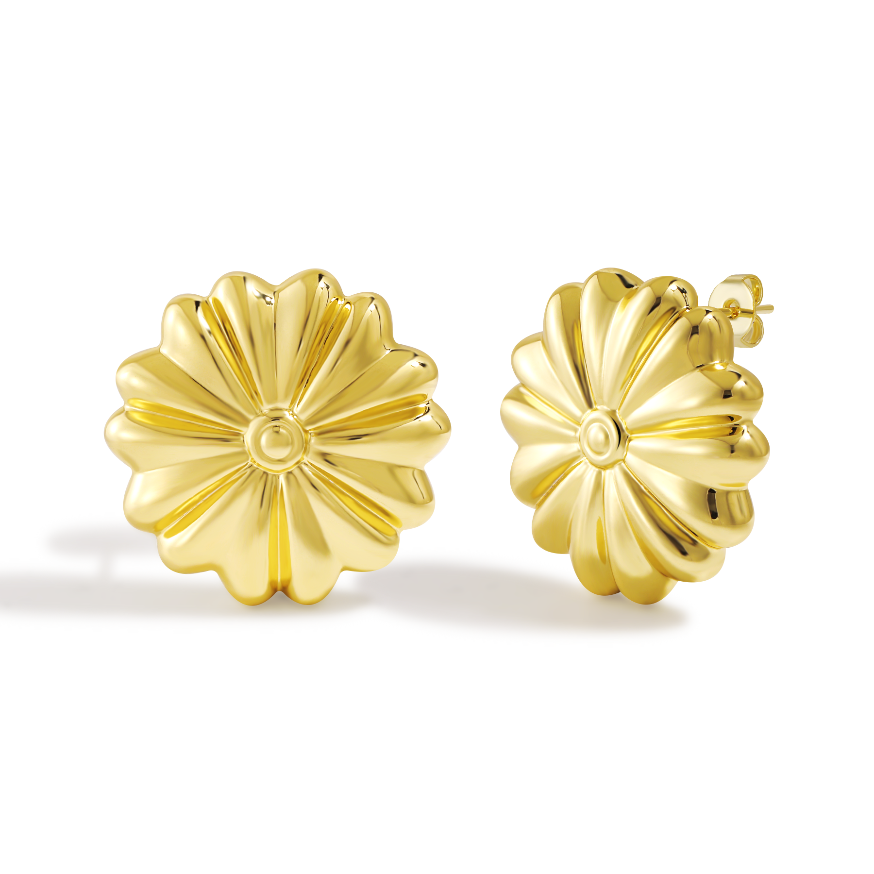Intricately Braided Pattern Oval Shaped Hoop Earrings with Complex Texture
